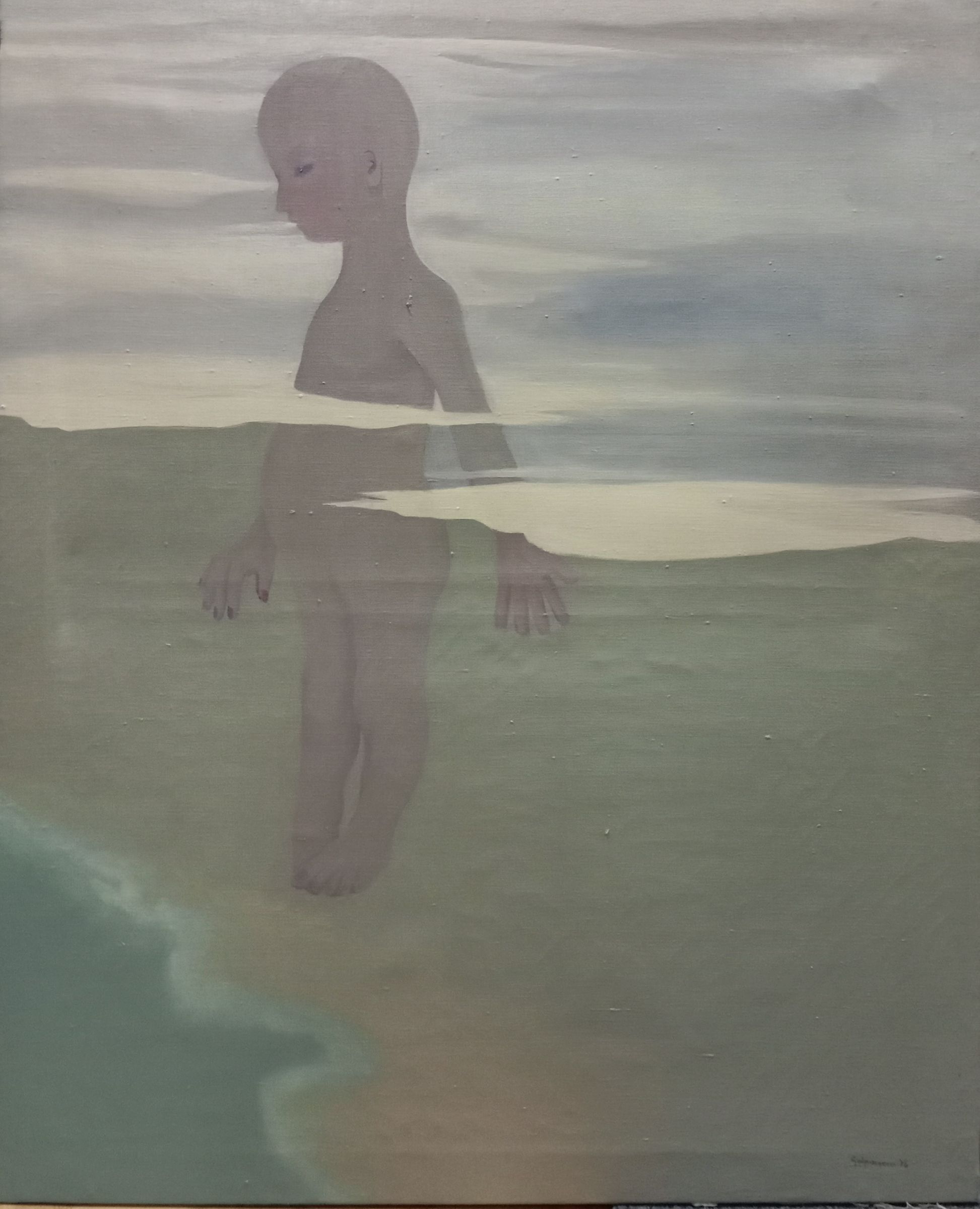 1975 Niño volandero 100x81 Óleo sobre lienzo